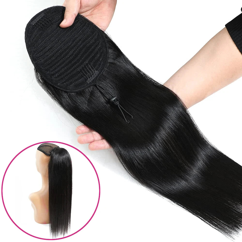 Effortless Glamour: 26-Inch Brazilian Ponytail