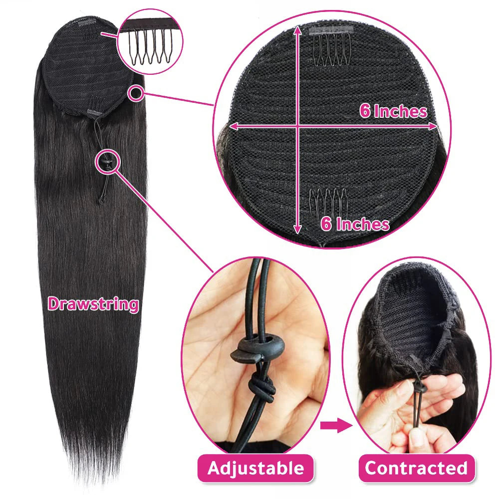 Effortless Glamour: 26-Inch Brazilian Ponytail