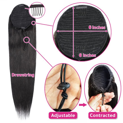 Effortless Glamour: 26-Inch Brazilian Ponytail