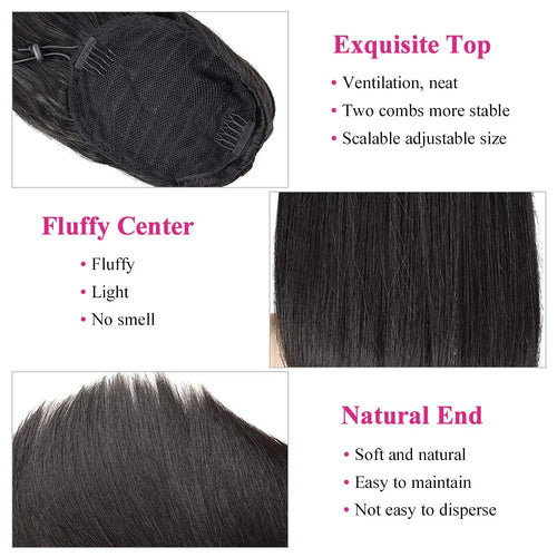 Effortless Glamour: 26-Inch Brazilian Ponytail
